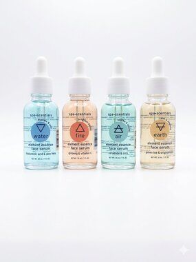 Spa•scentials Element Essence Face Serum - Water, Fire, Air, Earth (Set)